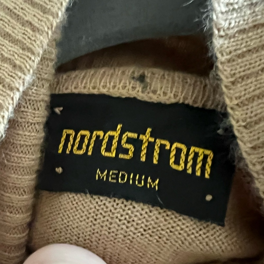 Vintage Nordstrom Cashmere Turtleneck Sweater Medium - Picture 7 of 7